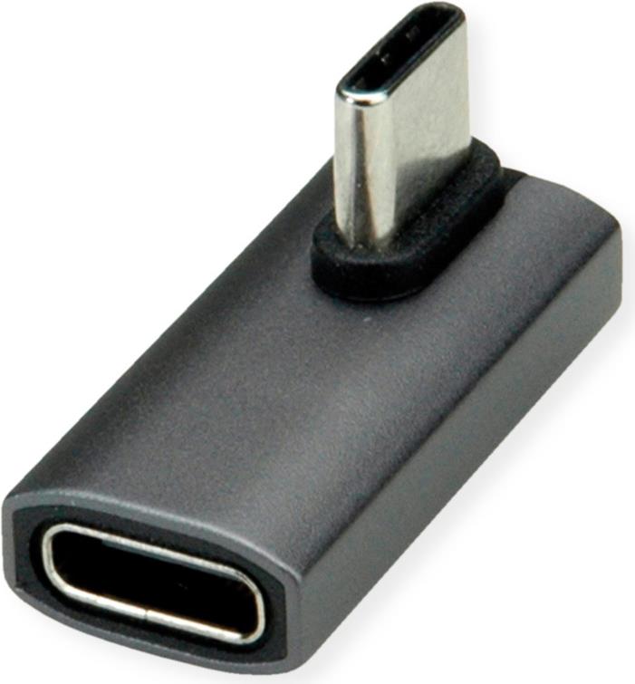 ROLINE USB4 40G Typ C Adapter ST/BU 90° gedreht Alu (12.03.2933)