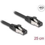 Delock 80566 - Cat.8.1 Patchkabel S/FTP 0.25m schwarz (80566)