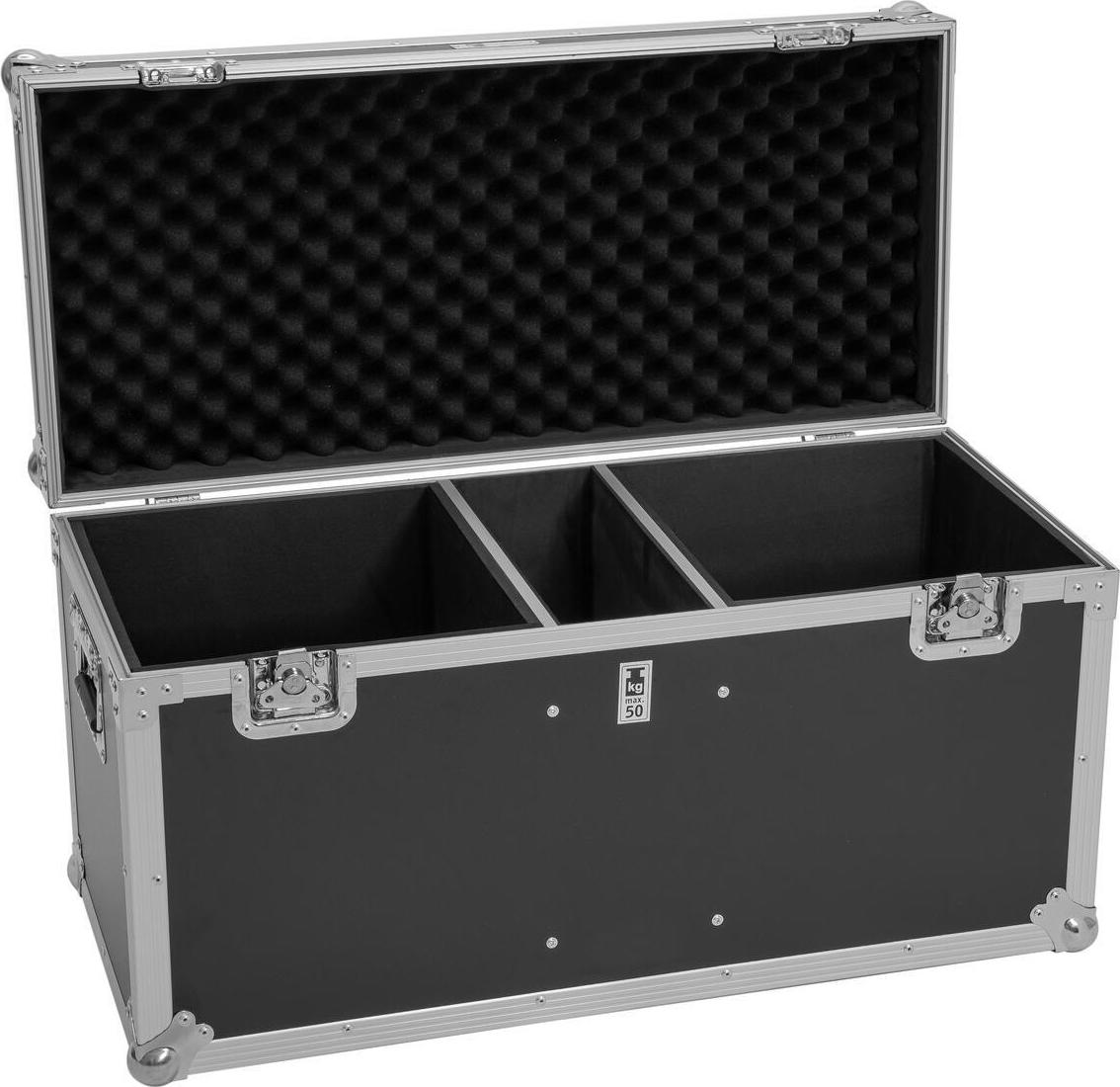 ROADINGER Flightcase 2x THA-100F MK3 PRO-Version Schwarz 88x41x50 cm 50 kg