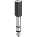 Hama 00205194 Kabeladapter 3.5mm 6.3mm Schwarz - Silber (00205194)