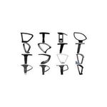 Topstar Armlehnen Modell Typ "P4", schwarz aus Kunststoff, höhenverstellbar, geeignet für Topstar - 1 Stück (7127)