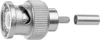 Telegärtner BNC-Kabelstecker Crimp 75 Ohm, crimp/crimp, Standard, A0306, RG-71B/U  - 5 Stück (J01002B1352)