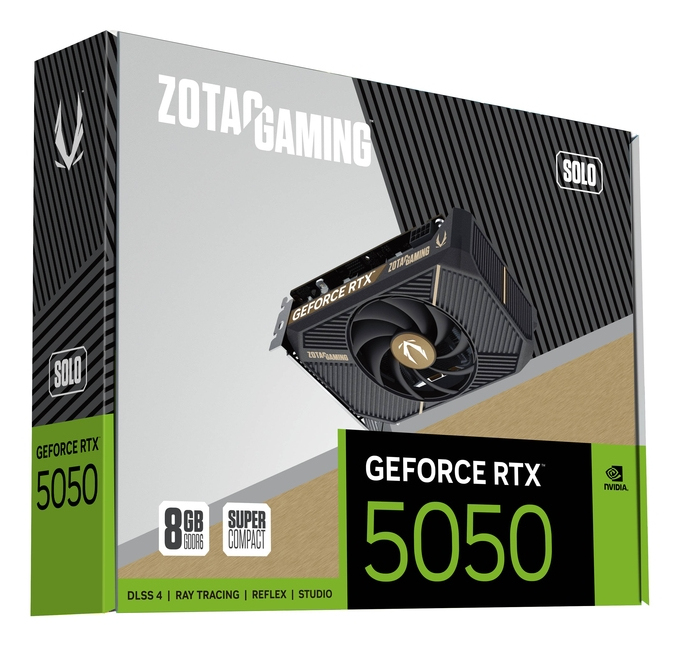 ZOTAC GAMING GeForce RTX 5050 Solo Grafikkarte 8 GB GDDR6 PCIe 5.0 Schwarz