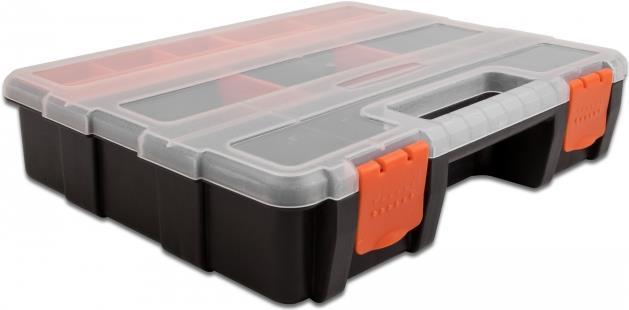 DELOCK - Werkzeugkiste - 21 compartments - Kunststoff - Schwarz, orange