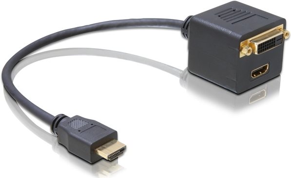 DeLOCK Videoanschluß HDMI / DVI HDMI, 19-polig M 65054