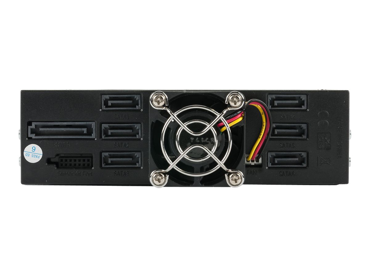 FANTEC MR-SA1262-12G Backplane für 6x 2,5" SAS 12G/SATA 6G im 5,25"-Schacht Schwarz