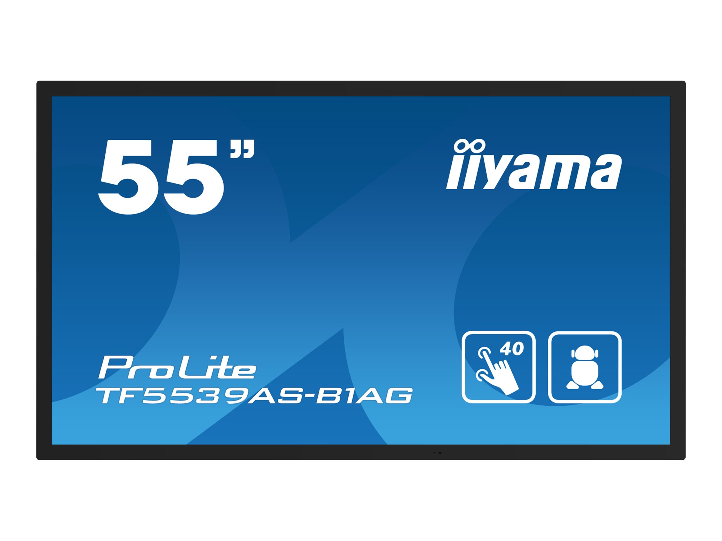 iiyama ProLite TF5539AS-B1AG 55" 4K Touch Digital Signage Display Schwarz