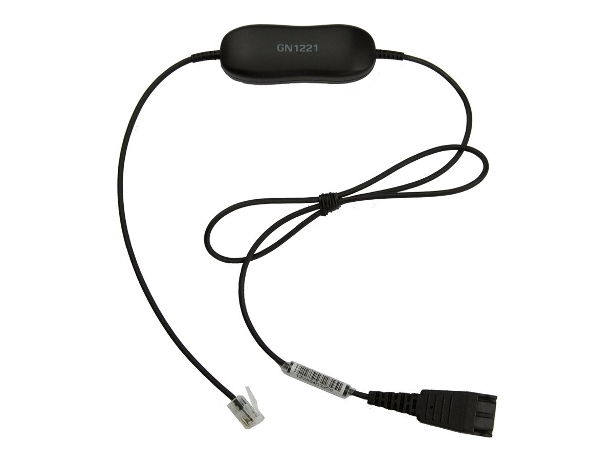 Jabra GN1221 Sound Limiter Headset-Kabel 80 cm Schwarz