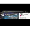 HP 981Y - Besonders hohe Ergiebigkeit - Magenta - Original - PageWide - Tintenpatrone - für PageWide Enterprise Color 556dn, 556xh (L0R14A)