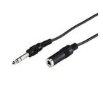 Wentronic Goobay 6,35mm-Klinke-Verlängerungskabel, 5 m - Klinke 6,35 mm-Stecker (3-Pin, Stereo) > Klinke 6,35 mm-Buchse (3-Pin, Stereo) (50428)