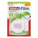 tesa Film + Handabroller im Set, Film matt-unsichtbar 19 mm x 33 m, Klebefilm aus PP-Folie, beschriftbar (57414-00005-02)