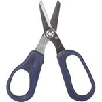 LogiLink Schere für Kevlarfasern in Glasfaserkabel, blau Präzisionsschere mit gezahnter Klinge, entfernt die - 1 Stück (WZ0065)