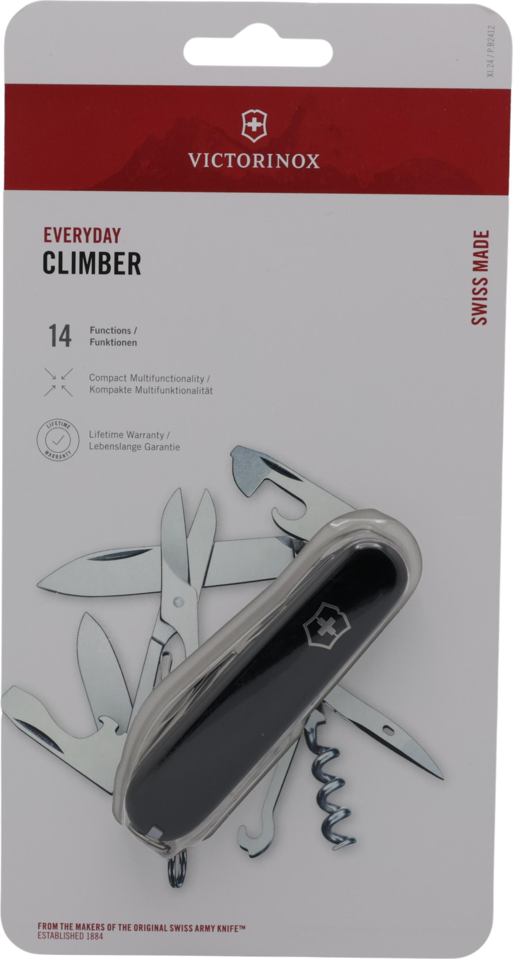 Victorinox V-1.37 03.3 B1 Taschenmesser Climber, schwarz (V-1.37 03.3 B1)