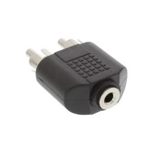 INLINE AUDIO ADAPTER KLINKE CINCH InLine 3,5mm Klinke-Buchse Stereo an 2x Cinch Stecker Audio Adapter (99343)