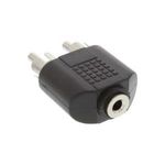 INLINE AUDIO ADAPTER KLINKE CINCH InLine 3,5mm Klinke-Buchse Stereo an 2x Cinch Stecker Audio Adapter (99343)
