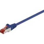 Wentronic Goobay CAT 6 Patchkabel, S/FTP (PiMF), Blau, 0.15 m - LSZH halogenfrei, Kupfer (92452)