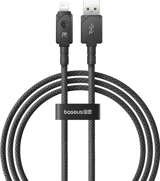 Baseus Unbreakable USB A zu iP Kabel 1 m 5V-2.4A Schwarz (P10355802111-00)