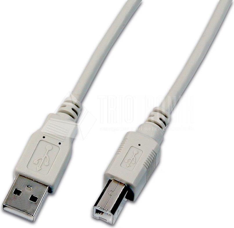 Wirewin USB A-B MM 5.0 GR USB Kabel 5 m USB 2.0 USB B Grau (USB A-B MM 5.0 GR)