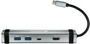 Canyon USB-4-in1 HUB USB-C > HDMI/2xUSB/USB-C 60W retail (CNS-TDS03DG)