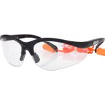 KS TOOLS Schutzbrille-transparent, mit Ohrstöpsel (310.0176)