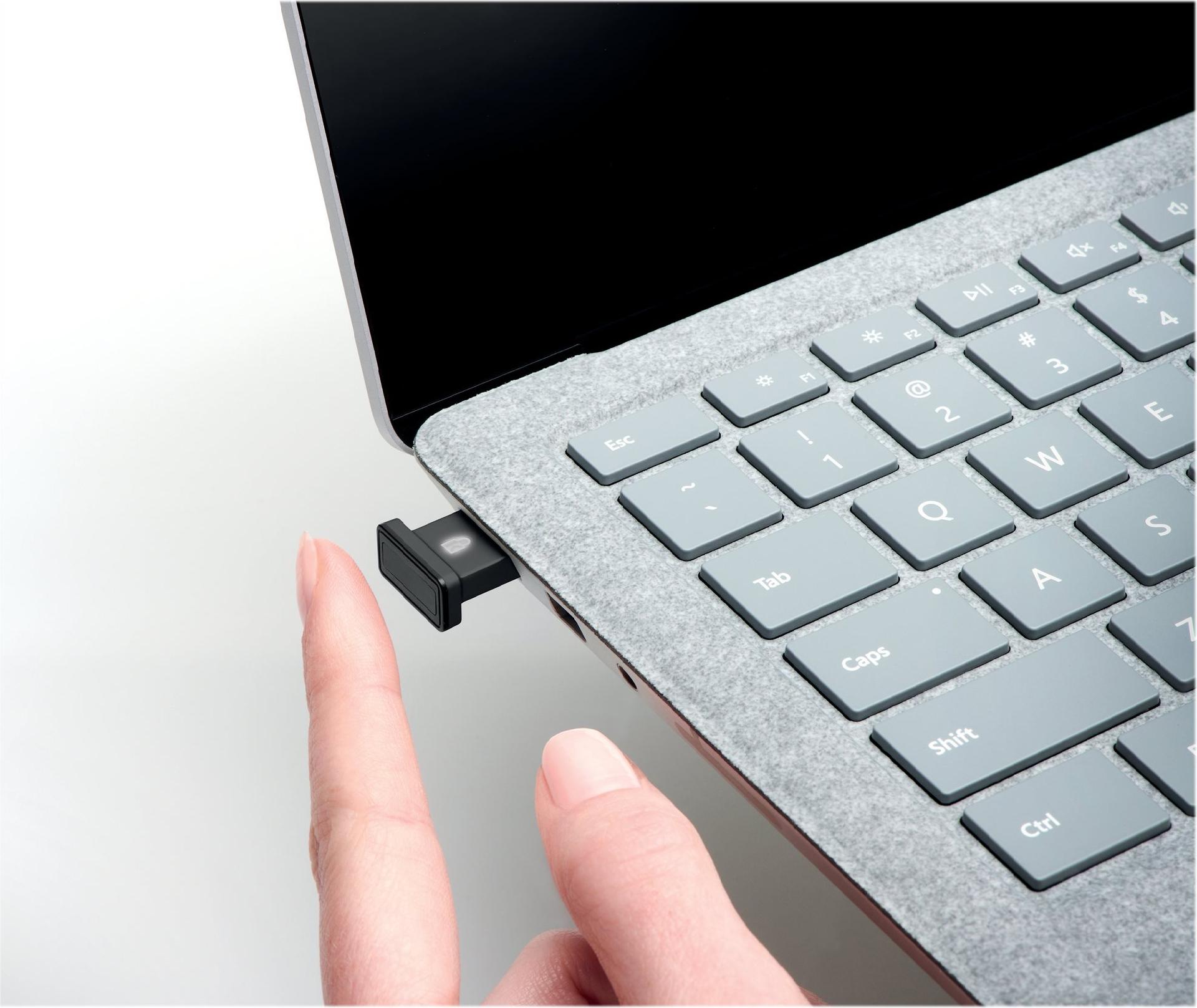 Kensington VeriMark Guard USB-A Fingerabdruck-Sicherheitsschlüssel FIDO2 Schwarz