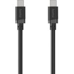 Hama Ladekabel, USB-C - USB-C, 60 W, 1 m, Schwarz (00201806)