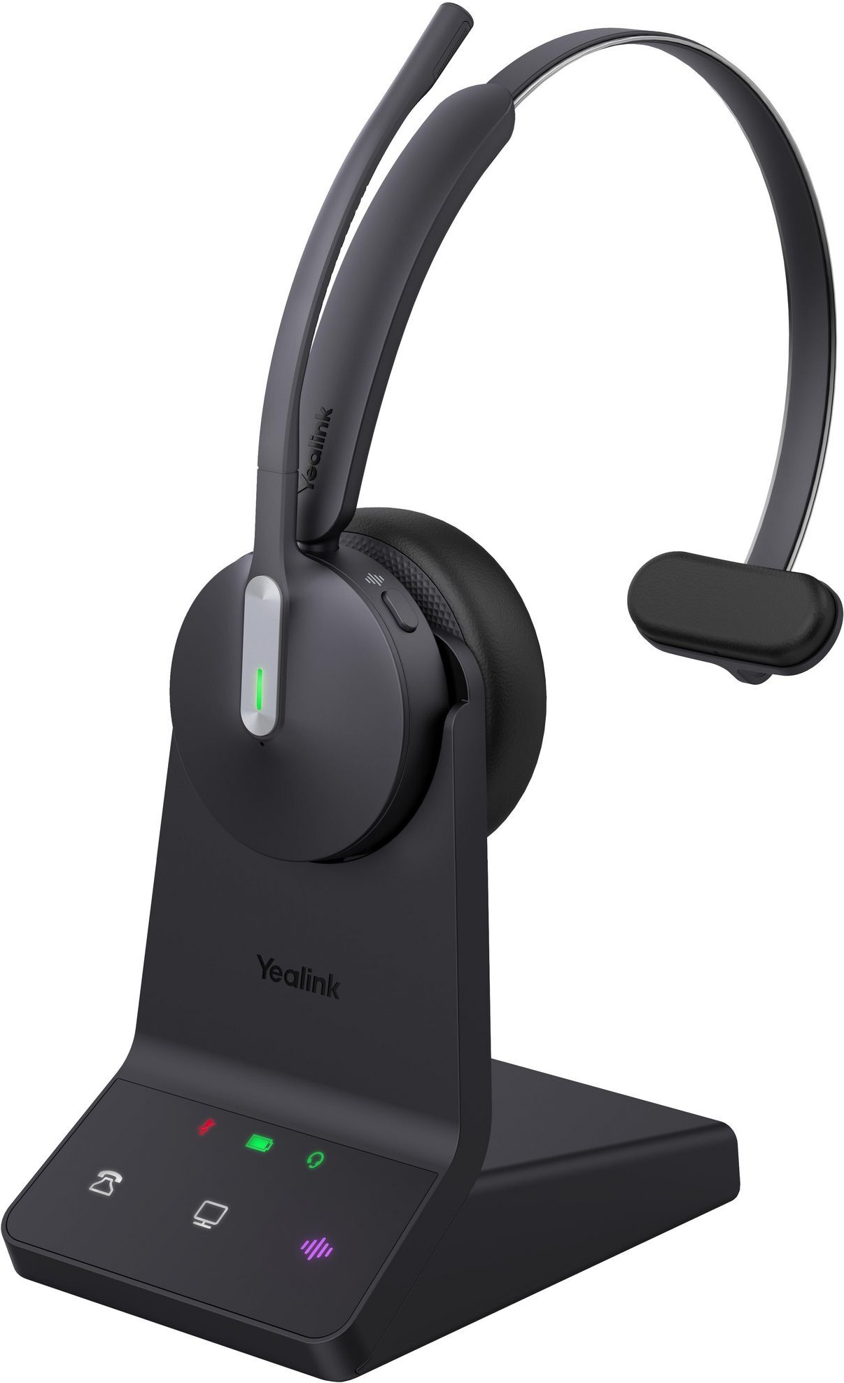 Yealink WH64 Mono UC Headset Kabellos On-Ear Bluetooth DECT USB-C Schwarz