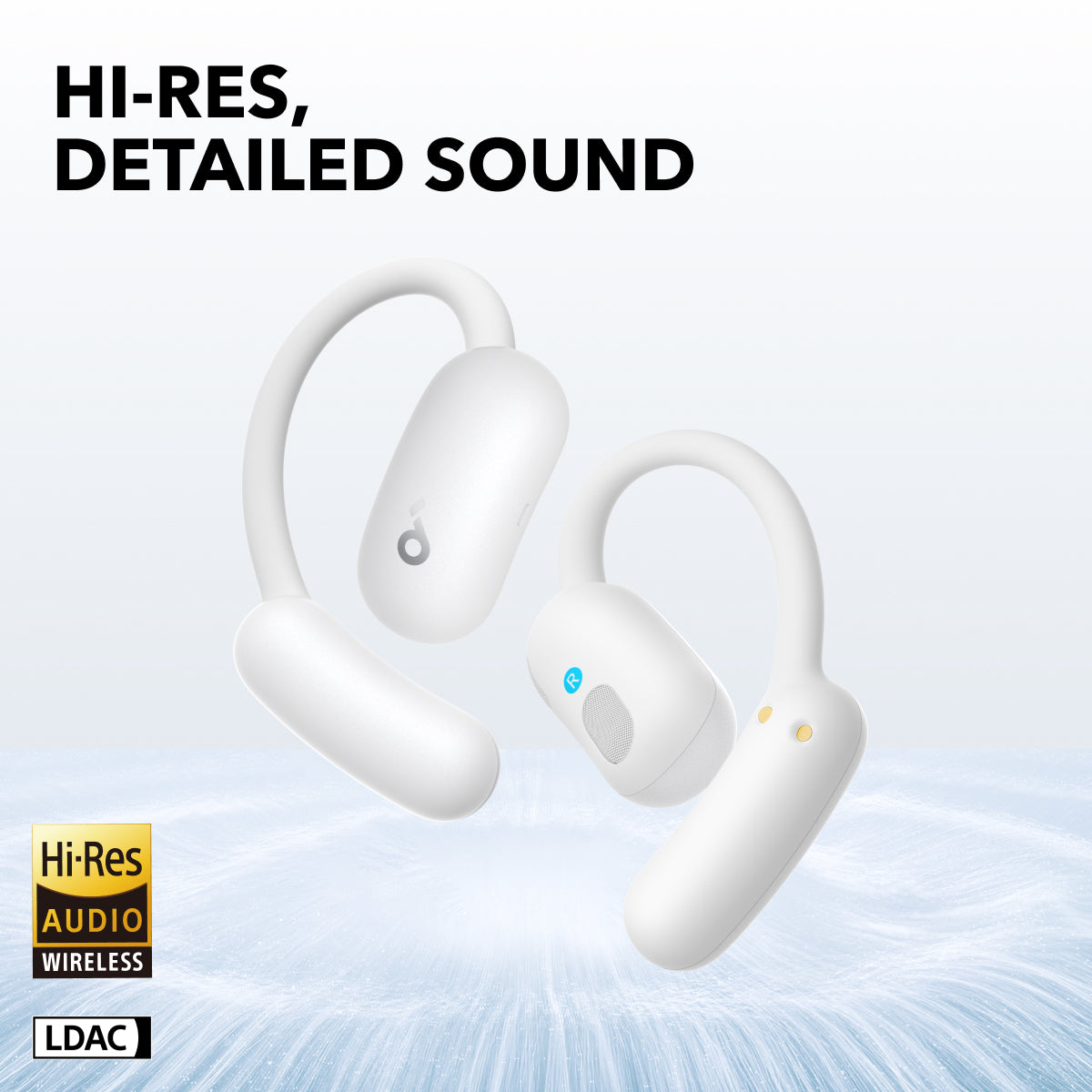 Soundcore AeroFit 2 True Wireless Kopfhörer Open-Ear Bluetooth 5.4 Weiß
