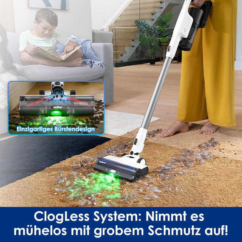 Tineco PURE ONE Station 5 Stabstaubsauger Kabellos Grau