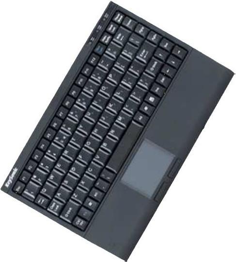 KeySonic ACK-540 U+ Mini-Tastatur US Layout USB Schwarz