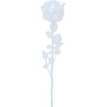 EUROPALMS Kristallrose, Kunstblume, transparent, 81cm 12x (82600210)