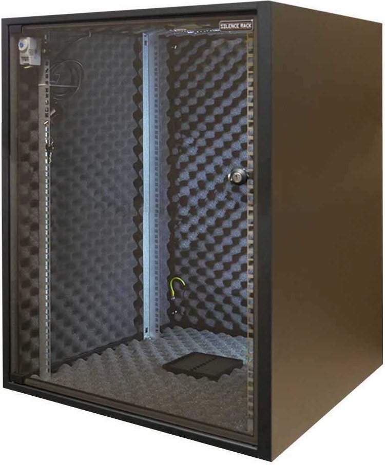 SILENCE RACK Schallgedämmter 19"-Schrank Office (SRO156080B)
