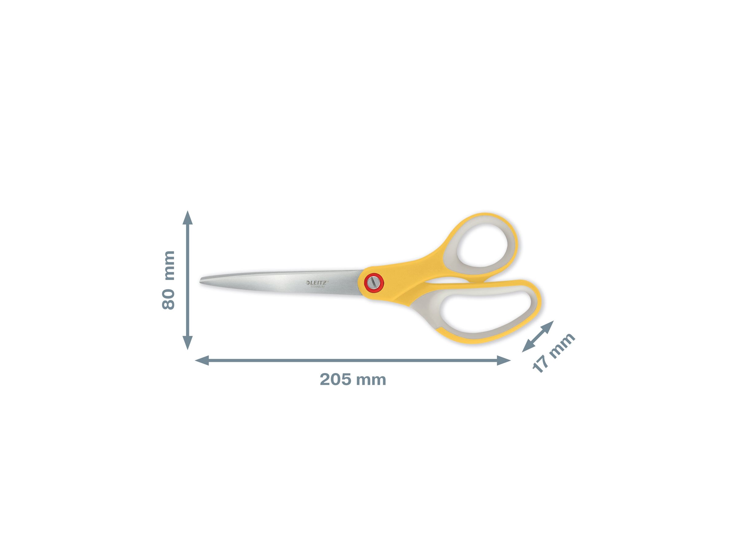 Leitz Cosy Schere 205 mm Grau, Gelb