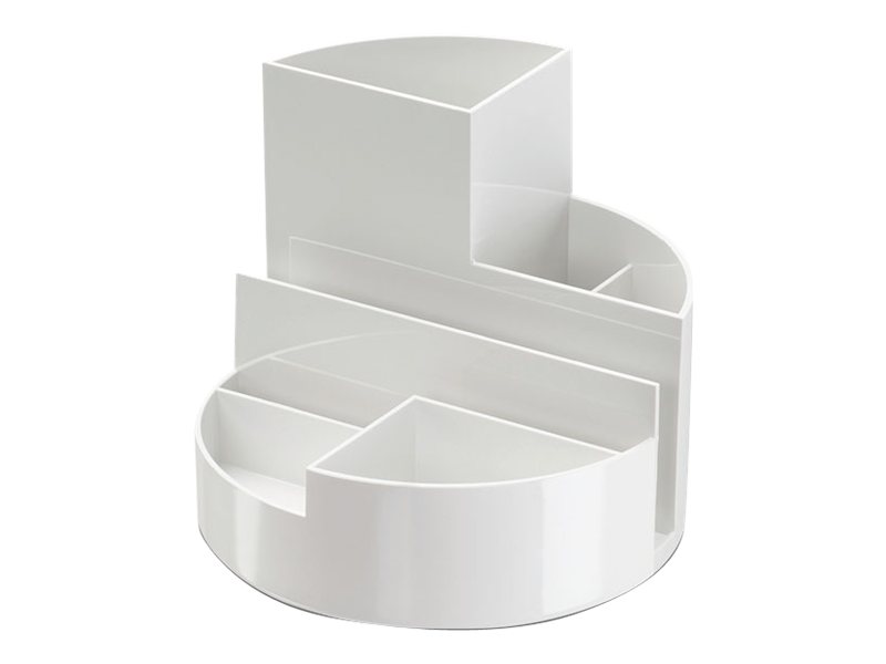 MAUL Round Box Stiftehalter Transparent White