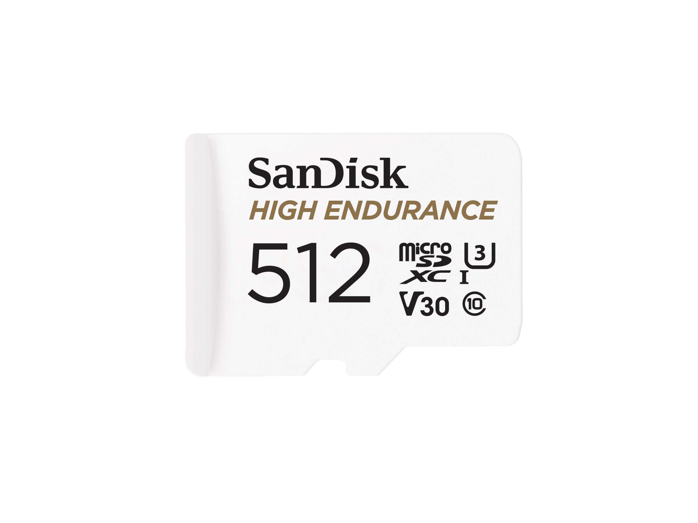 SanDisk High Endurance microSDXC 512 GB UHS-I U3 V30 inkl. Adapter Weiß