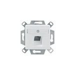 Dätwyler Datendose CSA Plus 1/8 Cat.6A (IEC), 1-fach, Unterputz, reinweiß RAL 9010 Zum Anschluss von 1 PC (435067)