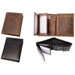 Alassio Geldbörse, im Hochformat, aus Leder, schwarz 7 Kartenfächer, 3 Klarsichtfächer, 2 Einschubfächer, - 1 Stück (42245)