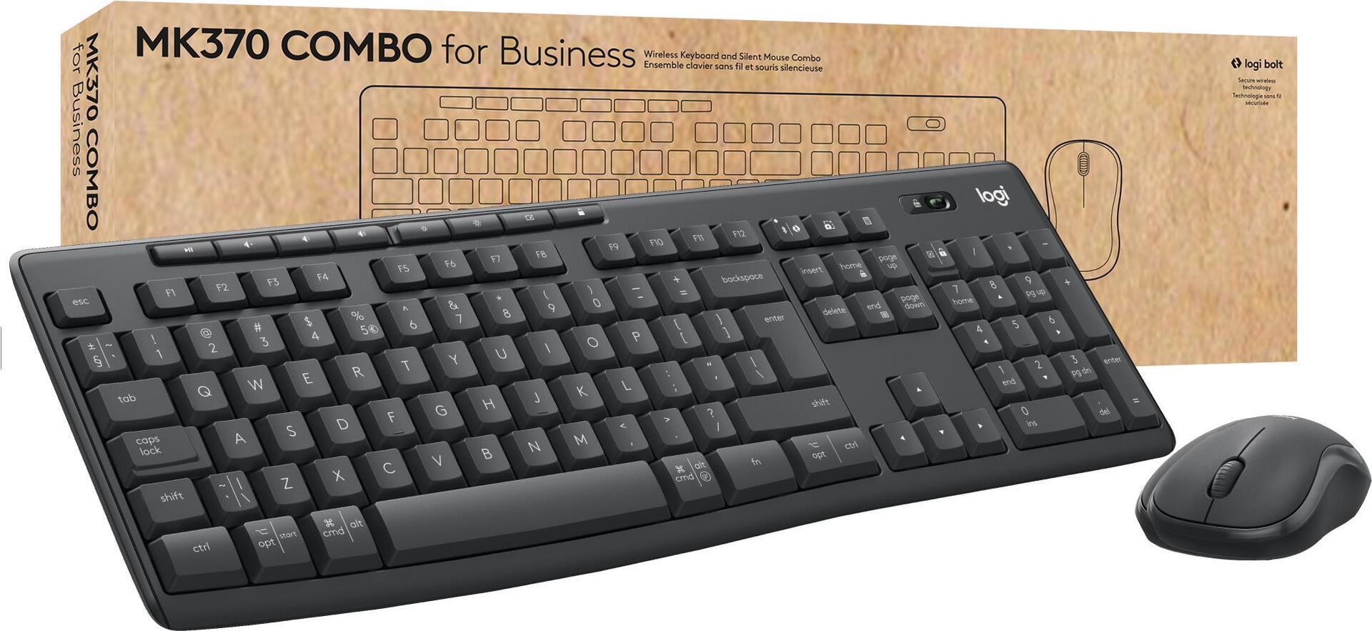 Logitech MK370 Combo for Business Tastatur- und Maus-Set Bluetooth LE QWERTZ Graphite