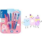 PILOT Tintenroller FRIXION BALL 07 Fancy Winter, 6er Blister Sonderedition Sweet Paradise, Strichfarbe: blau, patentierte - 1 Stück (BLI459521)