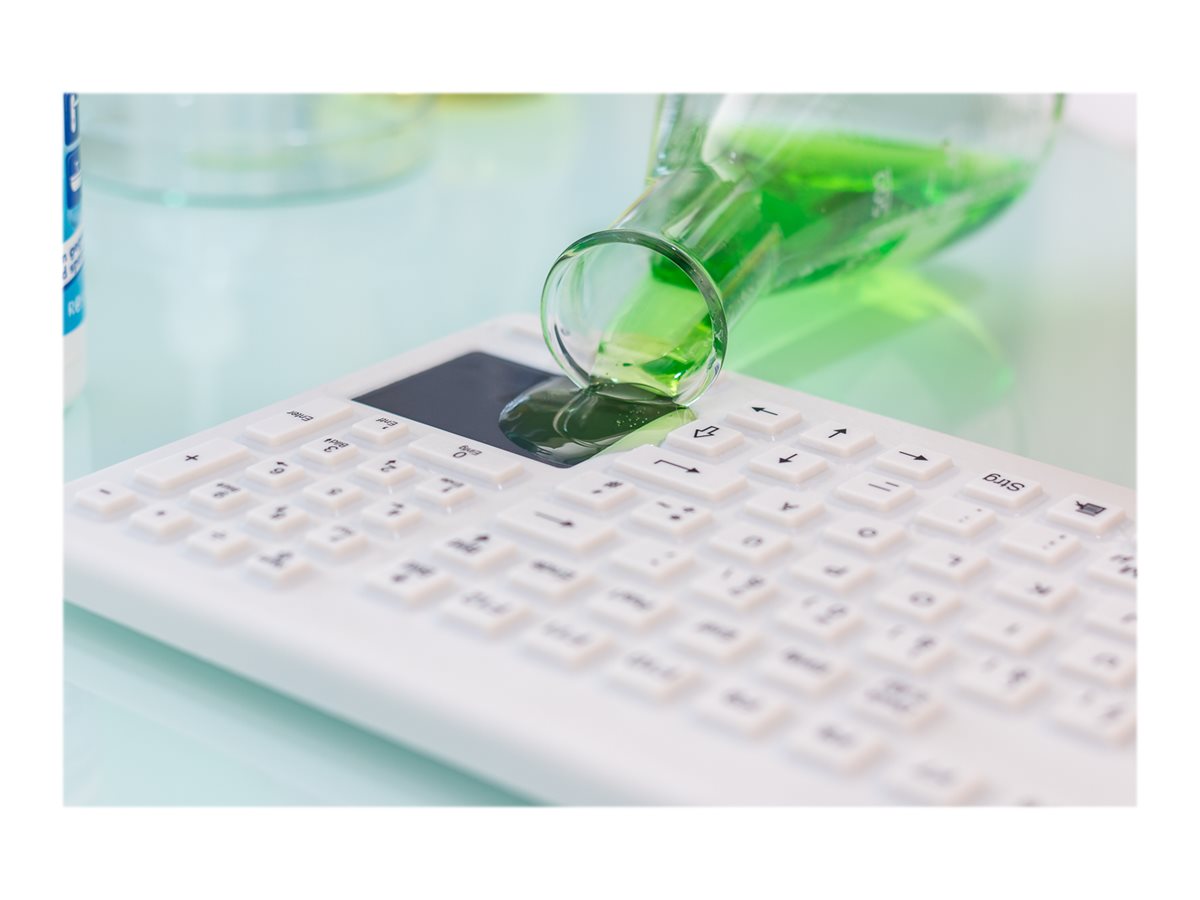 GETT InduKey InduProof Advanced TOUCH Tastatur mit Touchpad CH Grau