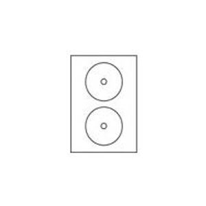 Avery - CD/DVD-Etiketten - weiß - 117 mm rund - 50 Etikett(en) (25 Bogen x 2)... - Avery - CD/DVD-Etiketten - weiß - 117 mm rund - 50 Etikett(en) (25 Bogen x 2)...