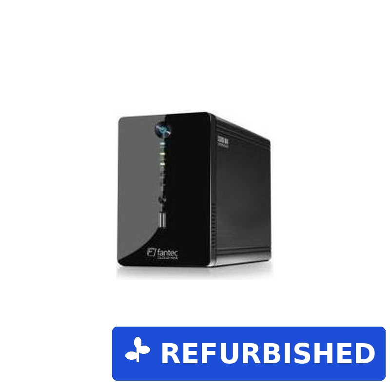 Fantec CL-35B2 RAID Cloud NAS 2-Bay 3.5" SATA Gigabit Schwarz (1558) (geöffnet)