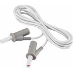 VOLTCRAFT Sicherheits-Messleitung [Lamellenstecker 4 mm - Lamellenstecker 4 mm] 2 m Weiß MSB-501 (VC-8063490)