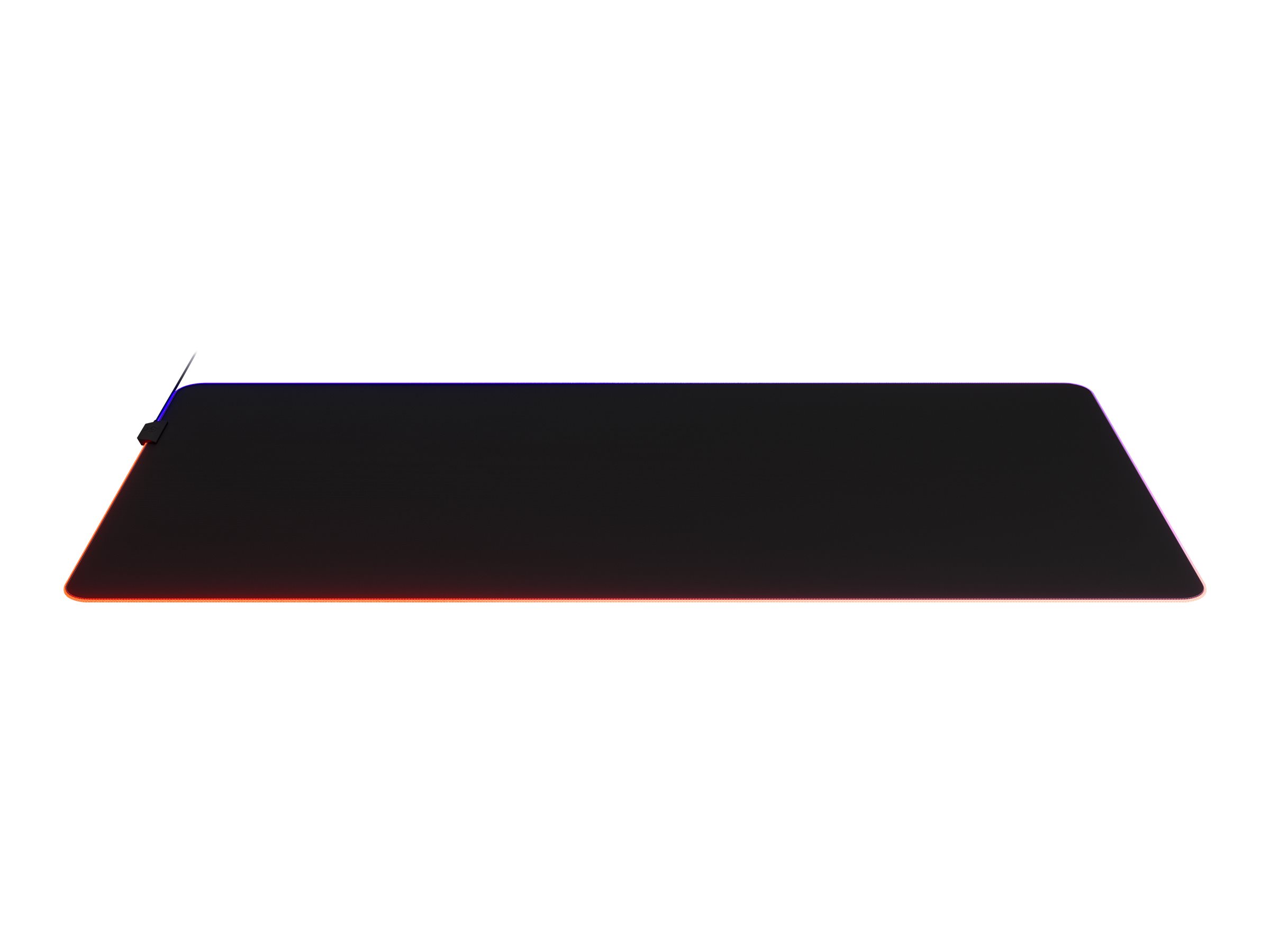 SteelSeries QcK Prism Cloth Gaming-Mauspad XXXL 2-Zonen-RGB-Beleuchtung Schwarz