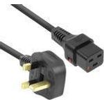 ACT 2.0m UK C19 M/F Schwarz 2 m C19-Koppler (AK5061)