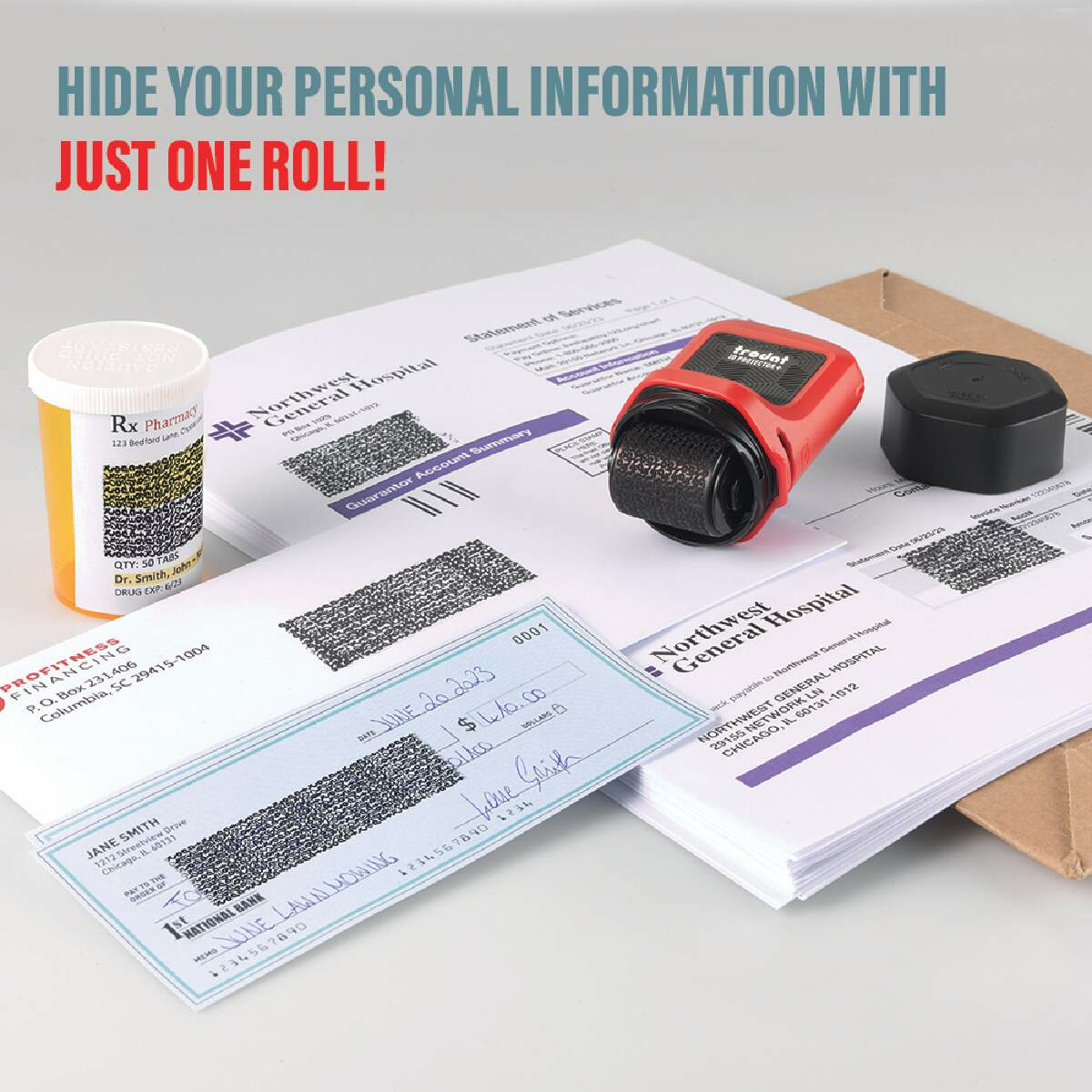 Trodat ID Protector+ Datenschutzstempel Set inkl. Tinten