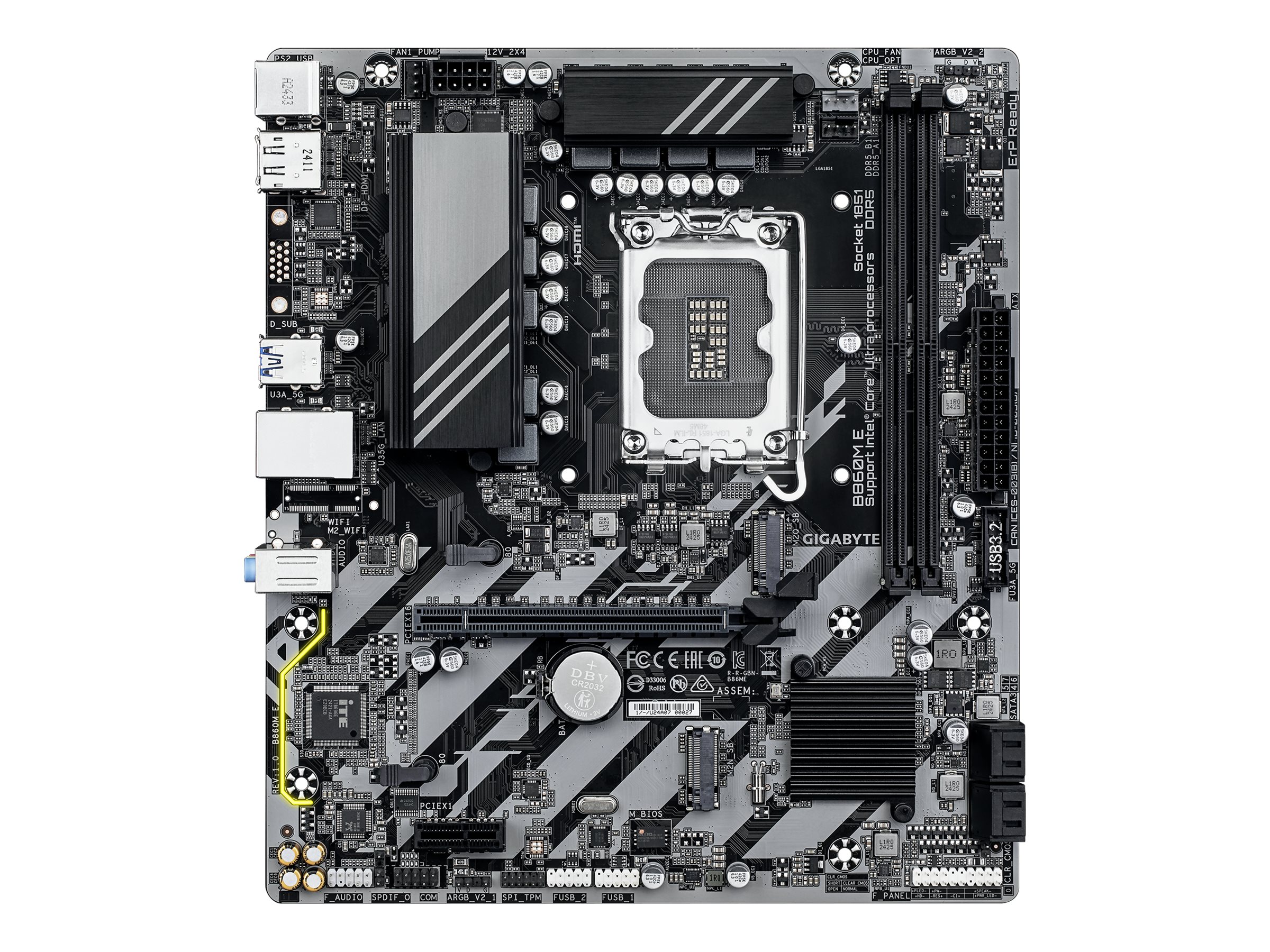 Gigabyte B860M E Mainboard Intel B860 LGA 1851 micro ATX