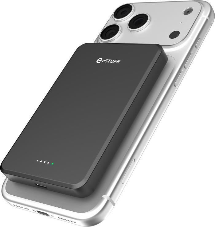 eSTUFF Magnetic Powerbank 10.000 mAh 20 W PD 3.0 MagSafe Schwarz