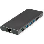 VALUE USB-C Dock HDMI+GbE+3xA+1xC+ 1xTF/SD+1xC PD 1x Audio 4K (12.99.1138)