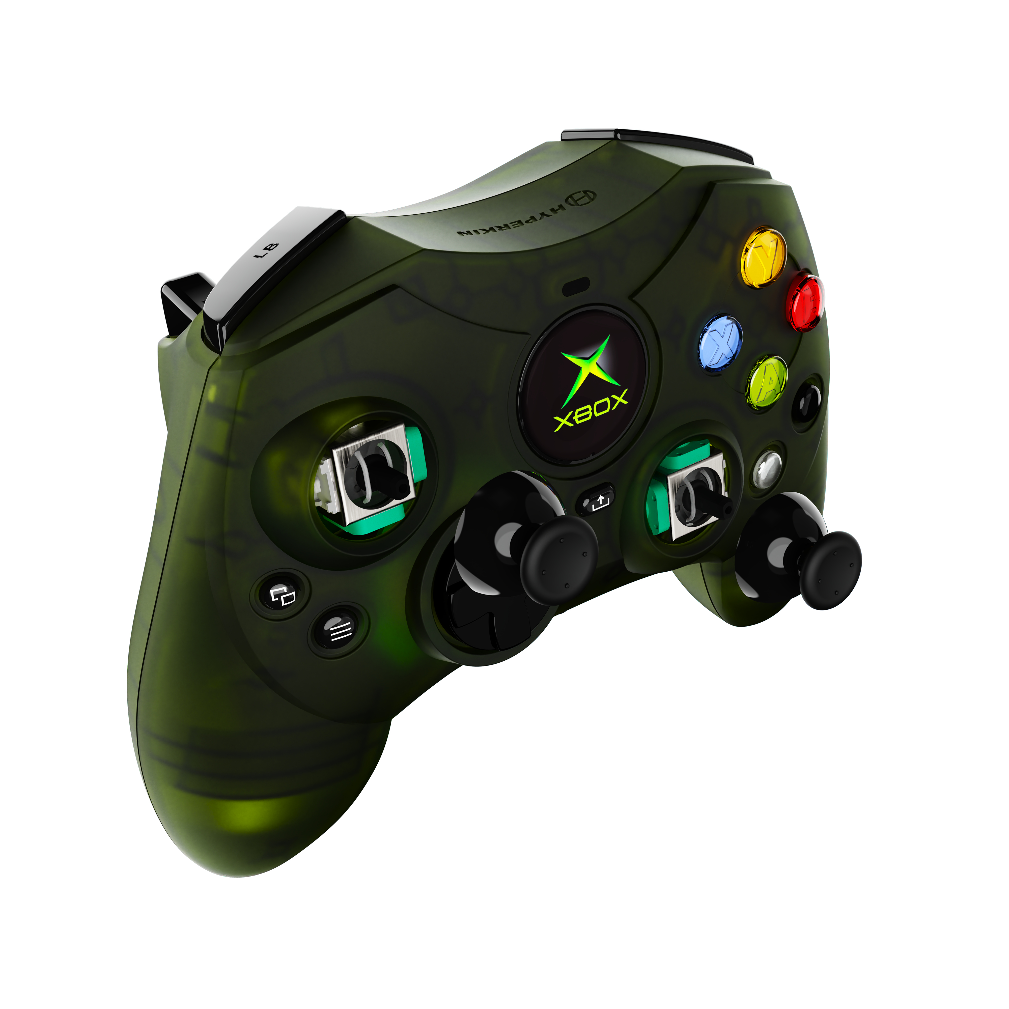 Hyperkin DuchesS kabelgebundener Controller für Xbox Grün, Transparent